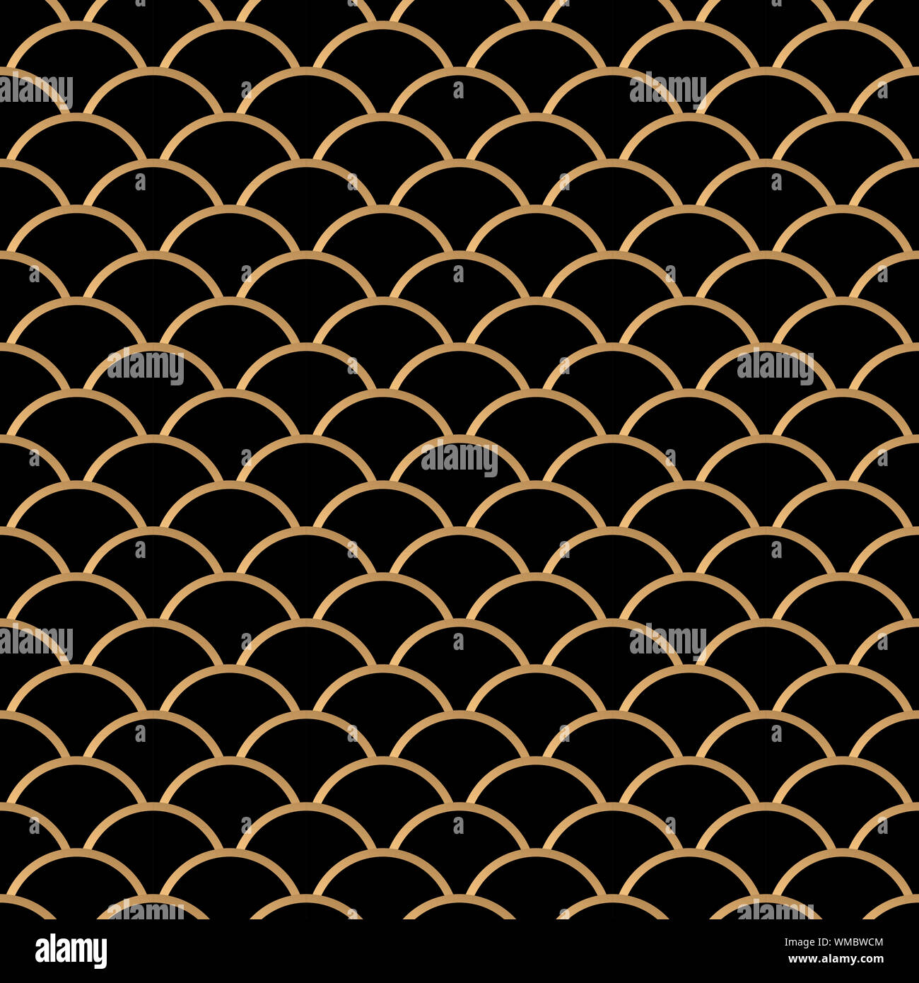 Abstrakte goldenen Ornament nahtlose Muster vector Hintergrund - Schwarz, Gold. Für Hintergrund, Hintergrund, Textur, Vorhänge, Grill usw. Stockfoto