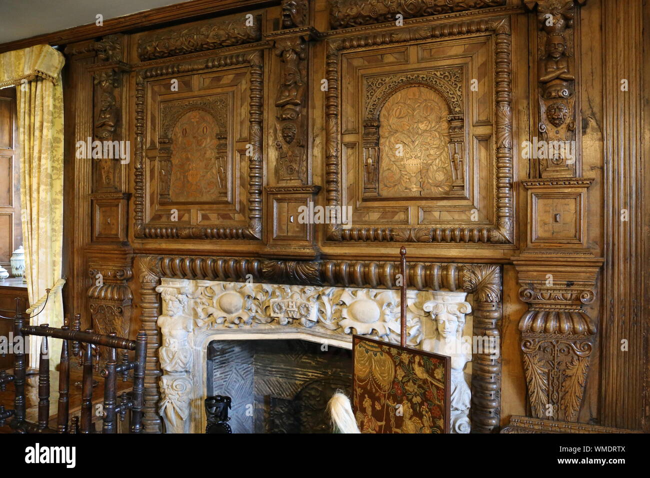 Morgen Zimmer, Hever Castle, Hever, Edenbridge, Kent, England, Großbritannien, USA, UK, Europa Stockfoto