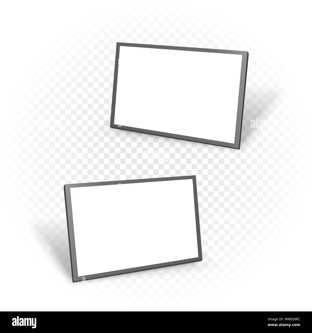 Tablet mockup Vorlage weißer Bildschirm Stock Vektor