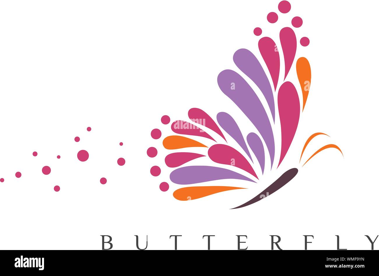 Schönheit Butterfly Logo Vorlage Vektor Icon Design Stock Vektor