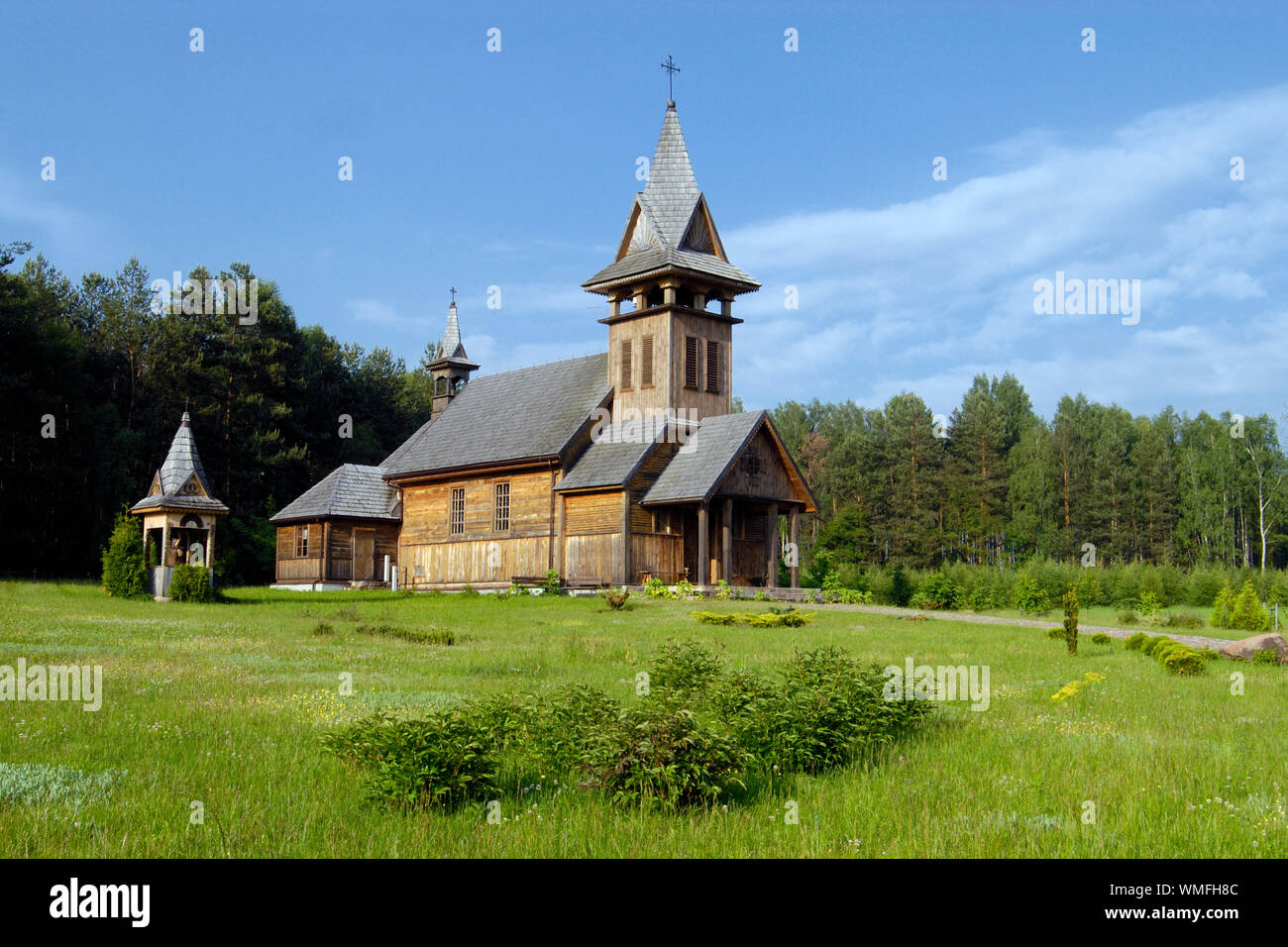 Die hölzerne Kirche, Janow Podlaski, Podlachien, Polen, Europa Stockfoto
