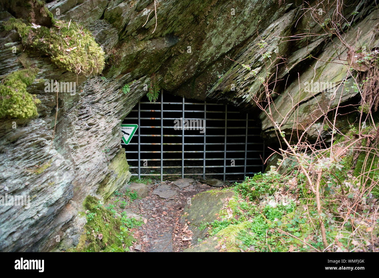 Alte Tunnel natürliche Sehenswürdigkeiten, Nationalpark Eifel, Nordrhein-Westfalen, Deutschland, Europa Stockfoto