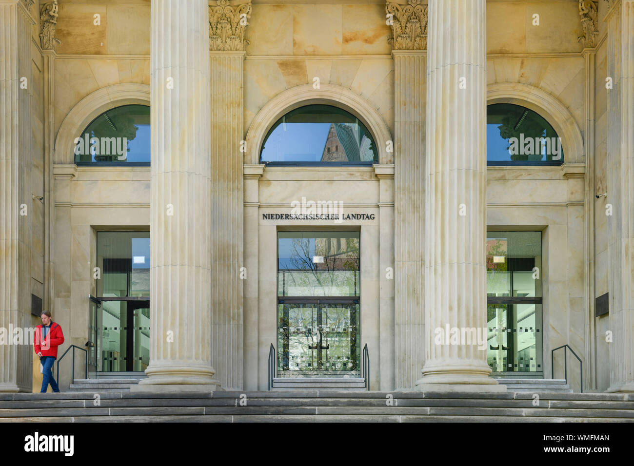 Landtag Niedersachsen, Leineschloss, Hannah-Arendt-Platz, Hannover, Niedersachsen, Deutschland Stockfoto