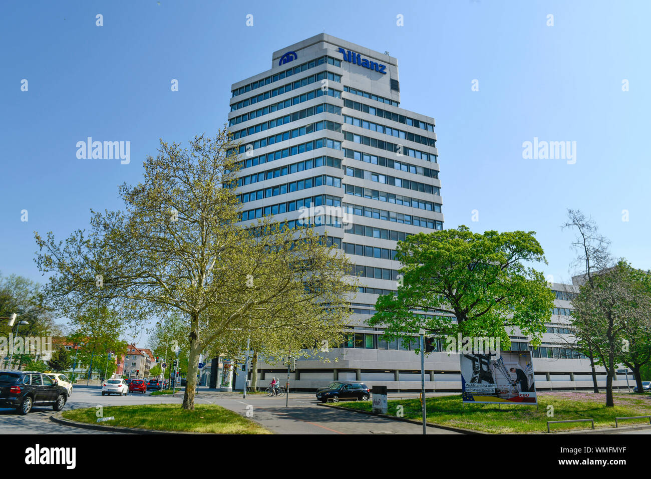 Koenigsworther Allianz-Hochhaus, Platz, Bruehlstrasse, Hannover, Niedersachsen, Deutschland, Königsworther Platz, Brühlstrasse Stockfoto