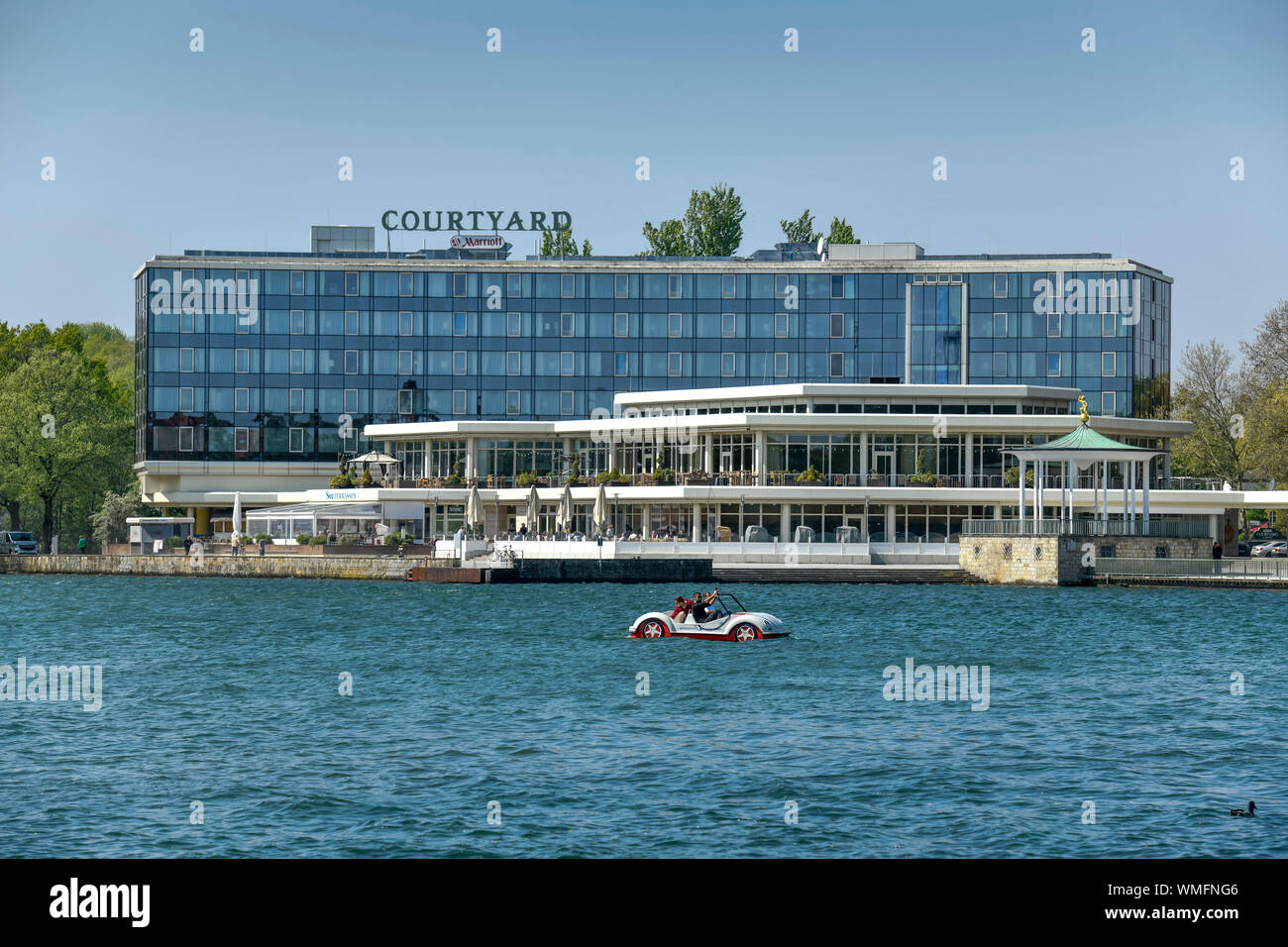 Hotel Marriott Courtyard, Maschsee, Hannover, Niedersachsen, Deutschland Stockfoto