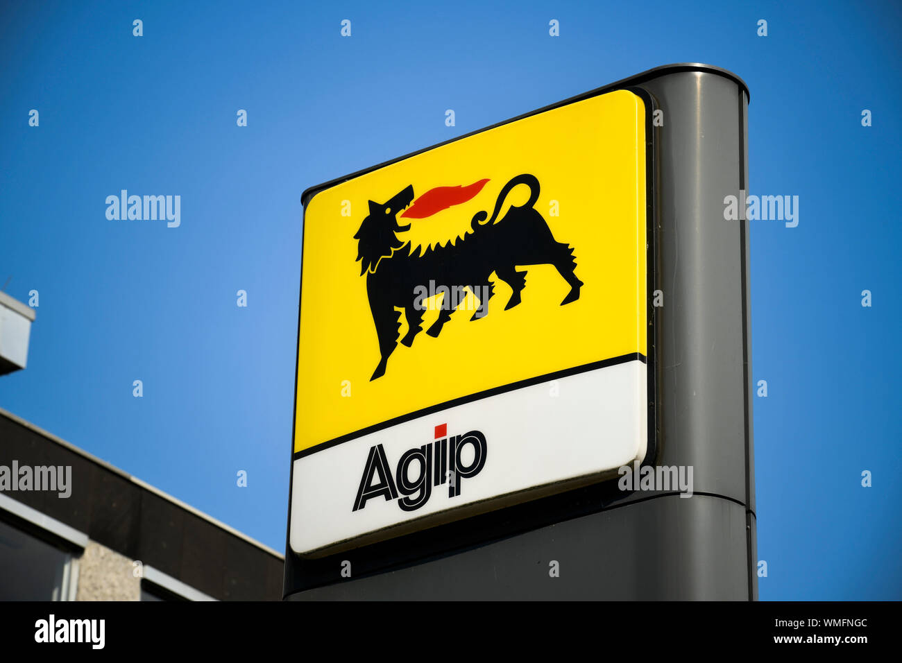 Agip Tankstelle, Hannover, Niedersachsen, Deutschland Stockfoto