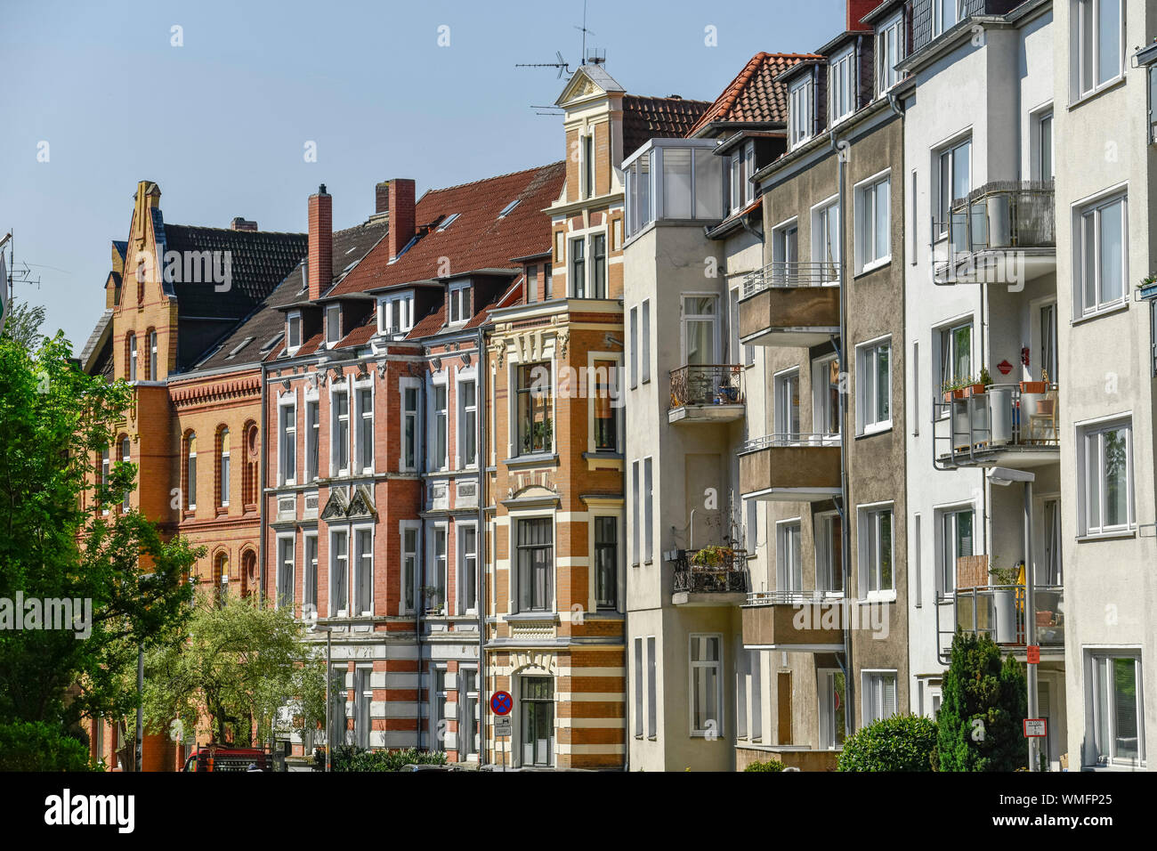 Wohnhaeuser, Oeltzenstrasse, Hannover, Niedersachsen, Deutschland Stockfoto