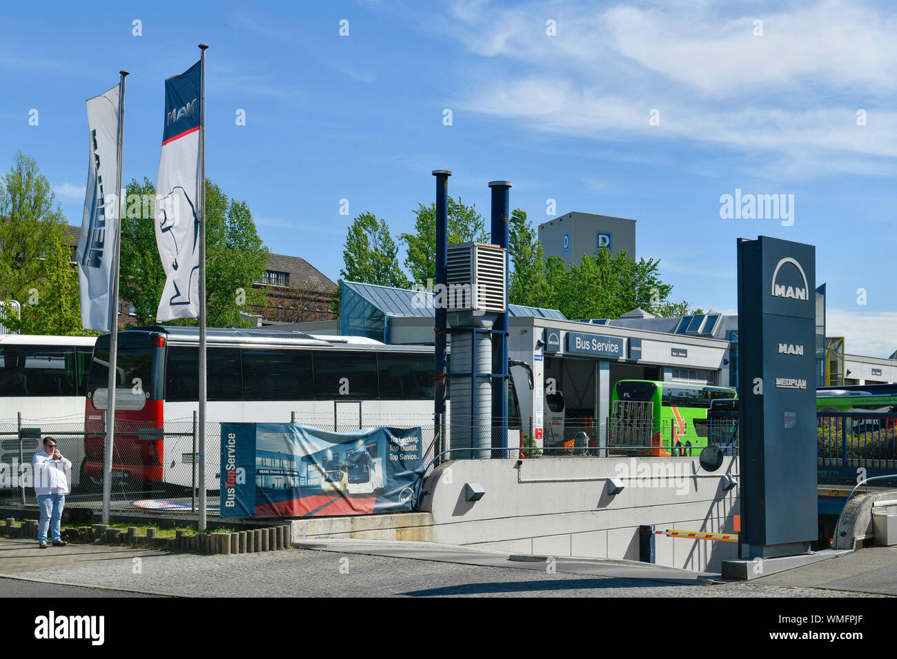 MAN Neoplan, Freiheit, Spandau, Berlin, Deutschland Stockfoto