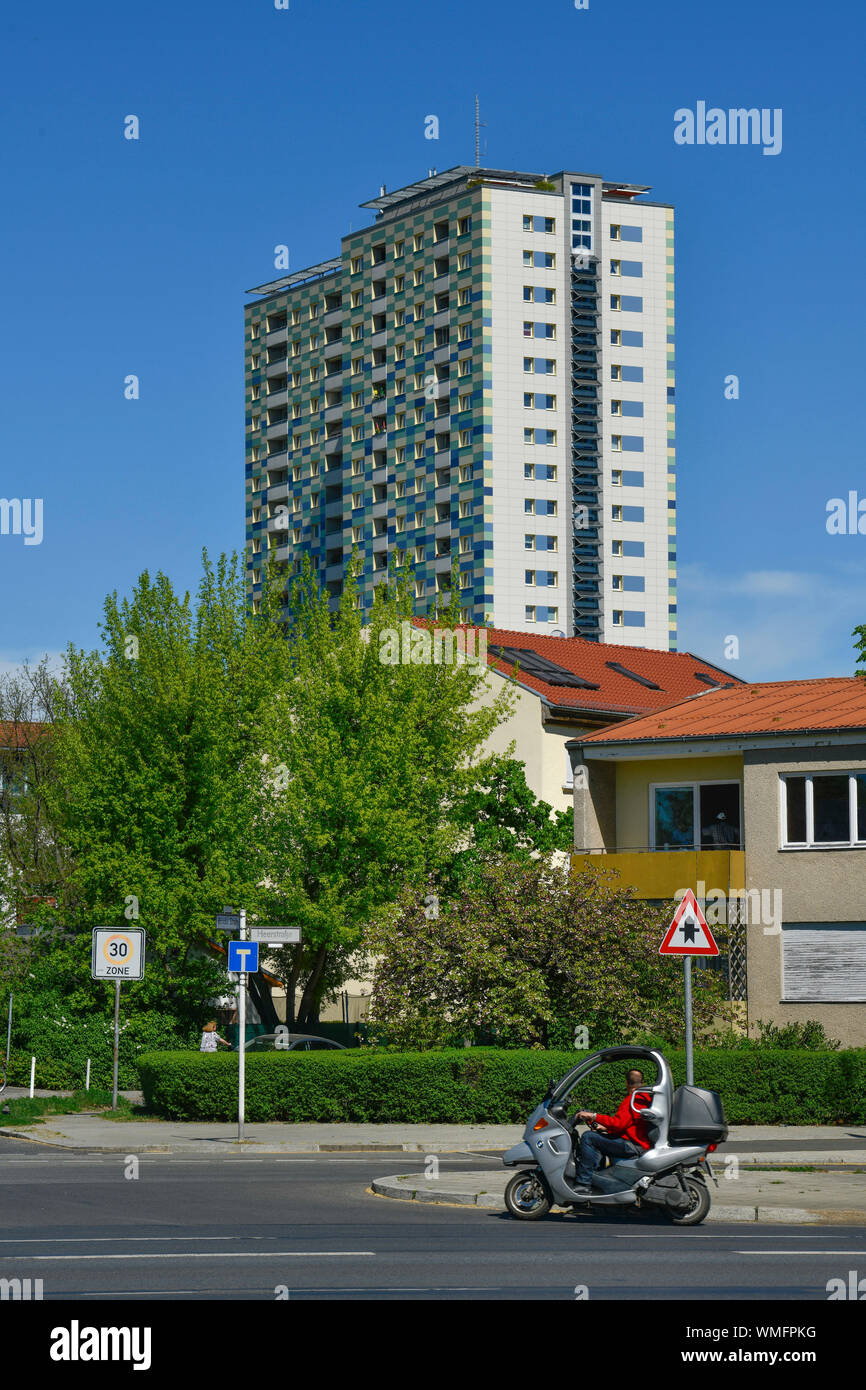 Gewobag Hochhaus Graetschelsteig 26, Wilhelmstadt, Spandau, Berlin, Deutschland Stockfoto