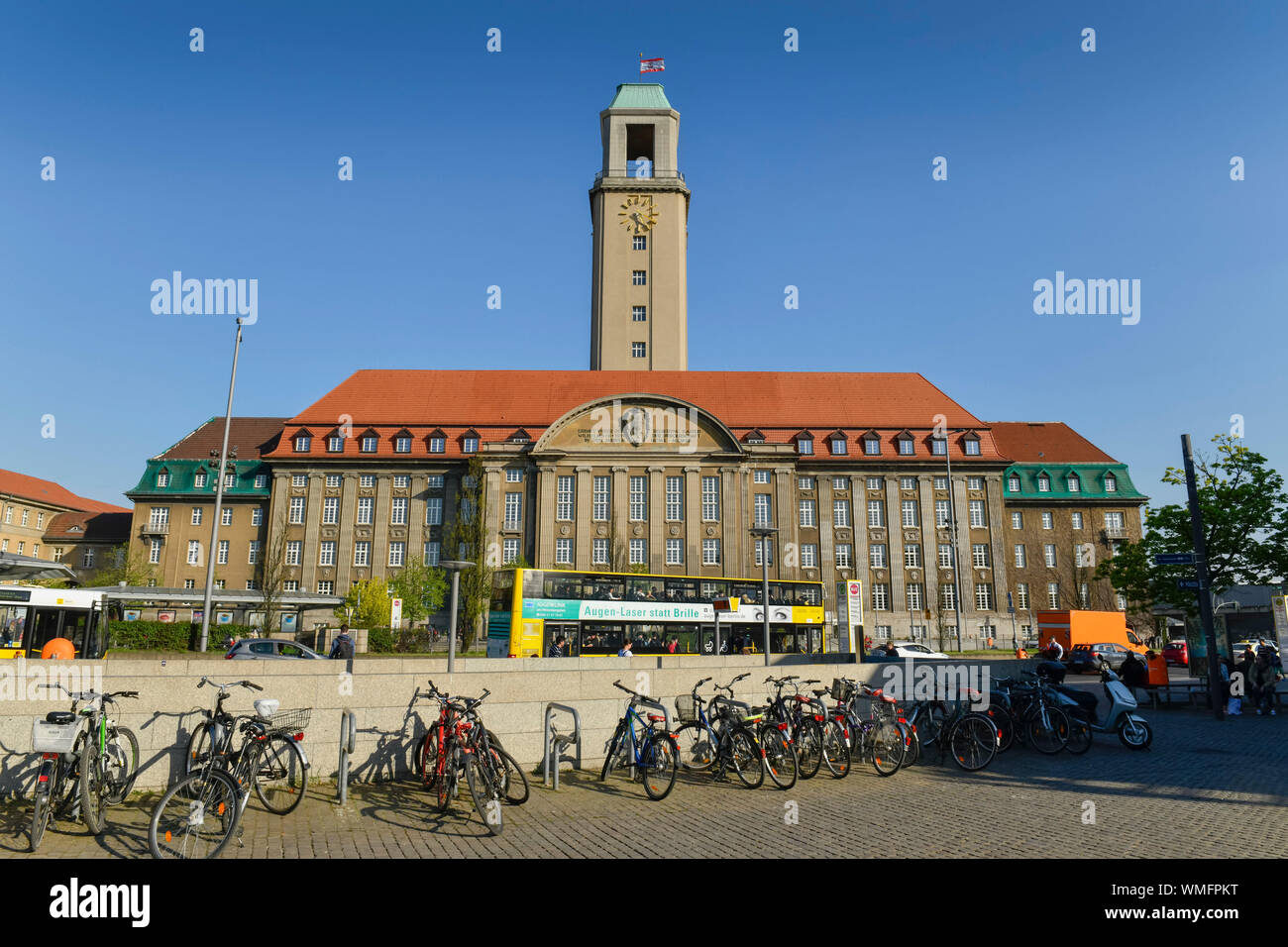 Rathaus Spandau, Carl-Schurz-Straße, Spandau, Berlin, Deutschland Stockfoto