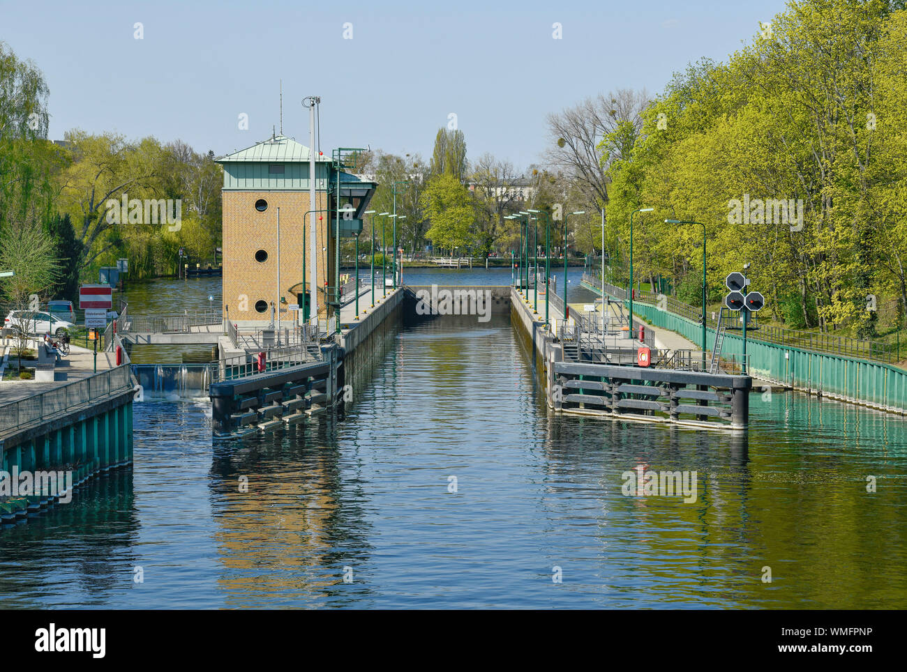 Havelschleuse, Spandau, Berlin, Deutschland, Havel Stockfoto