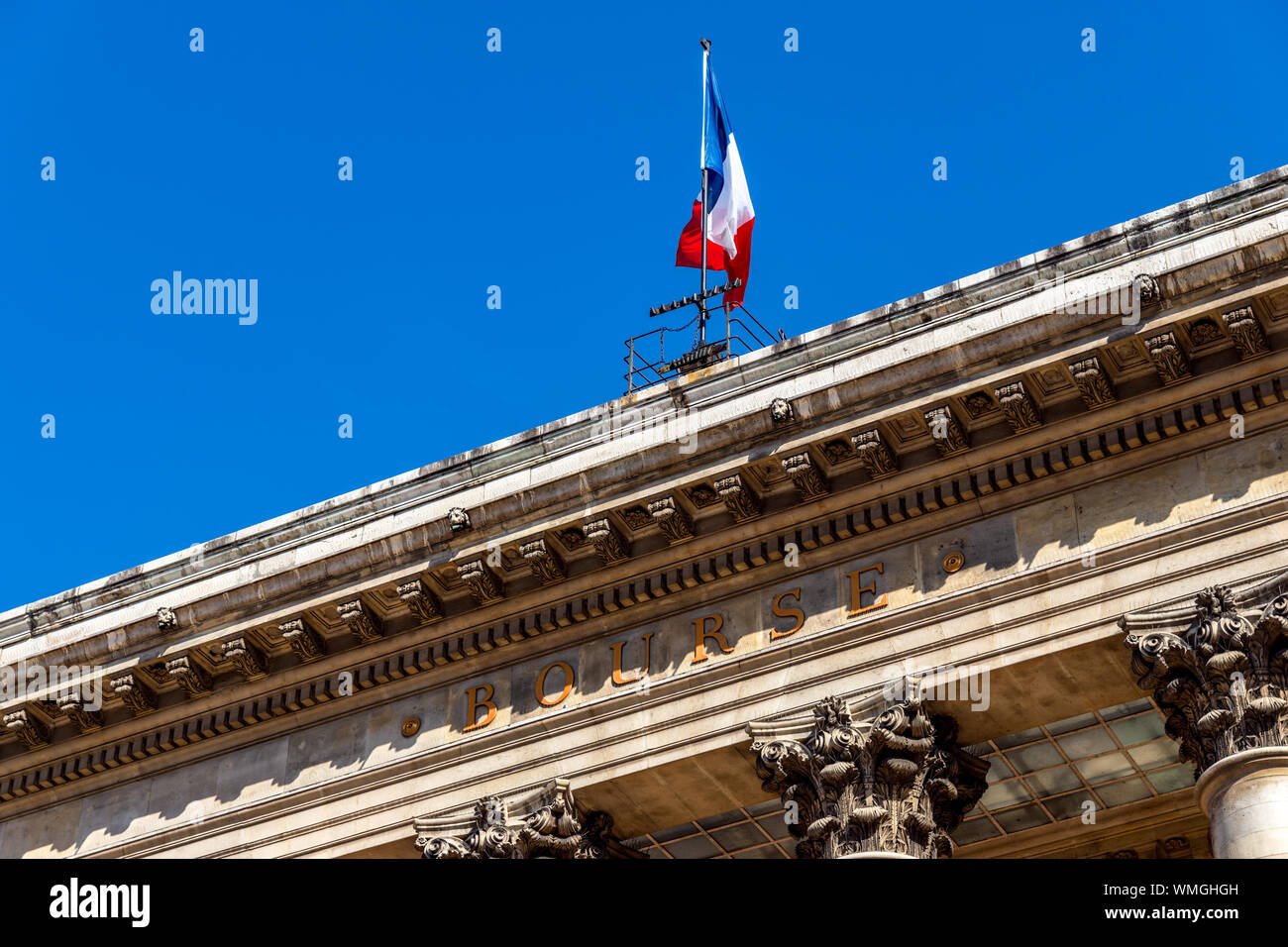 Pariser Börse Börse - Frankreich Stockfoto