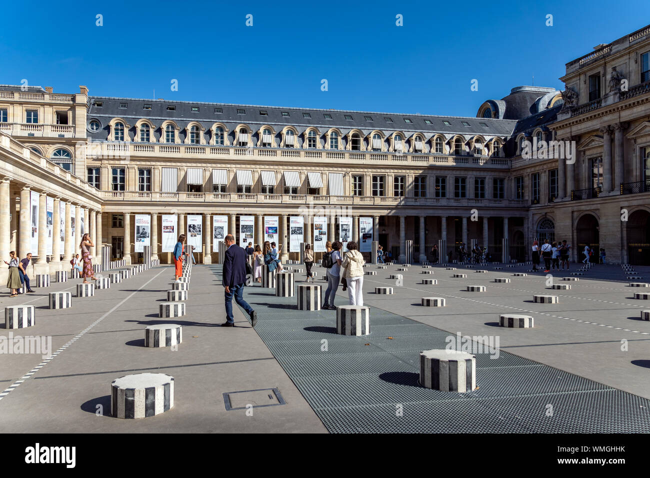 Buren Spalten im Palais Royal - Paris, Frankreich Stockfoto