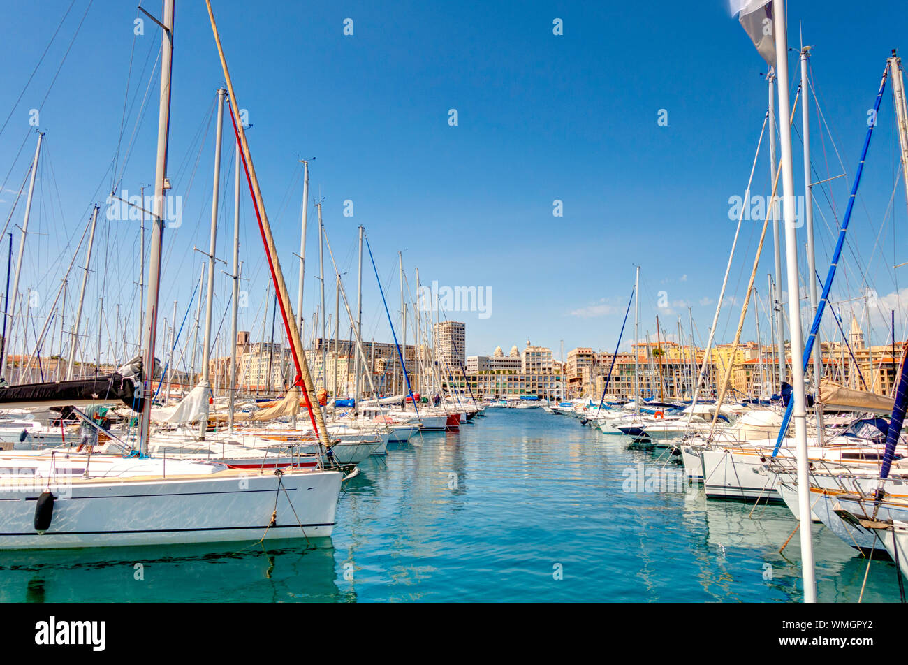 Marseille, Vieux-Port Stockfoto