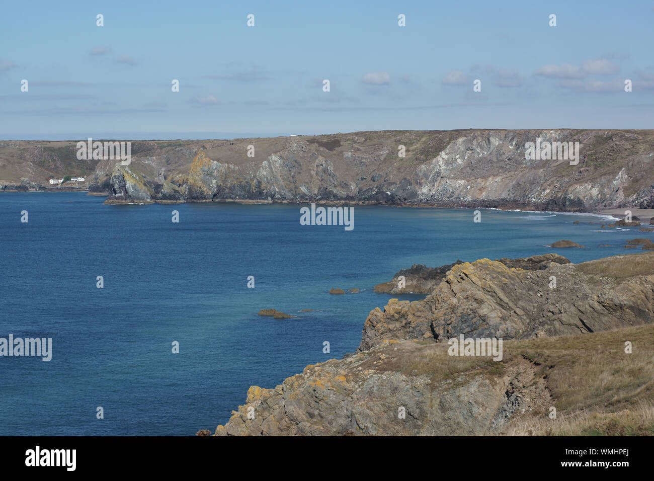 In Richtung Kynance Cove Stockfoto