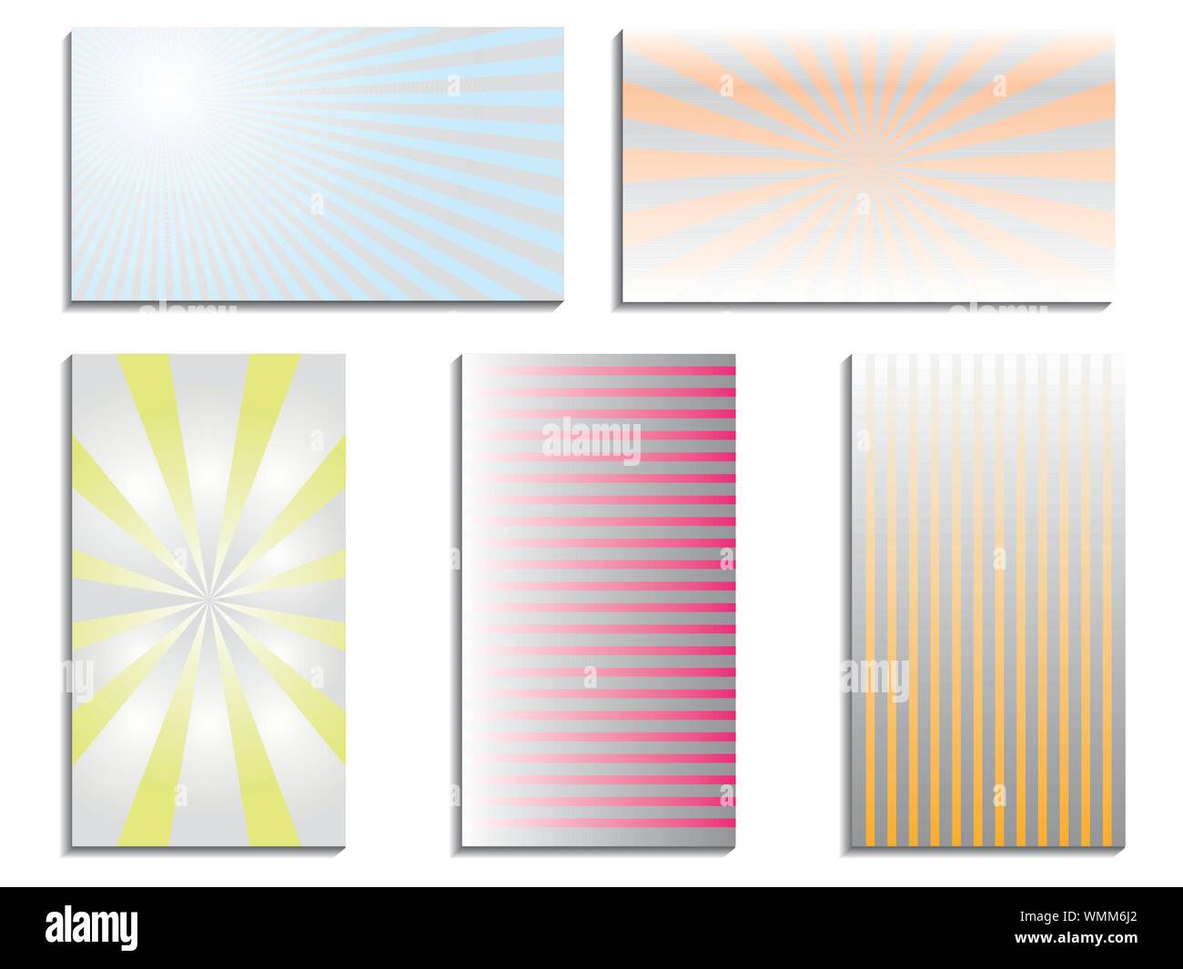 Color Business Card Set Stock Vektor