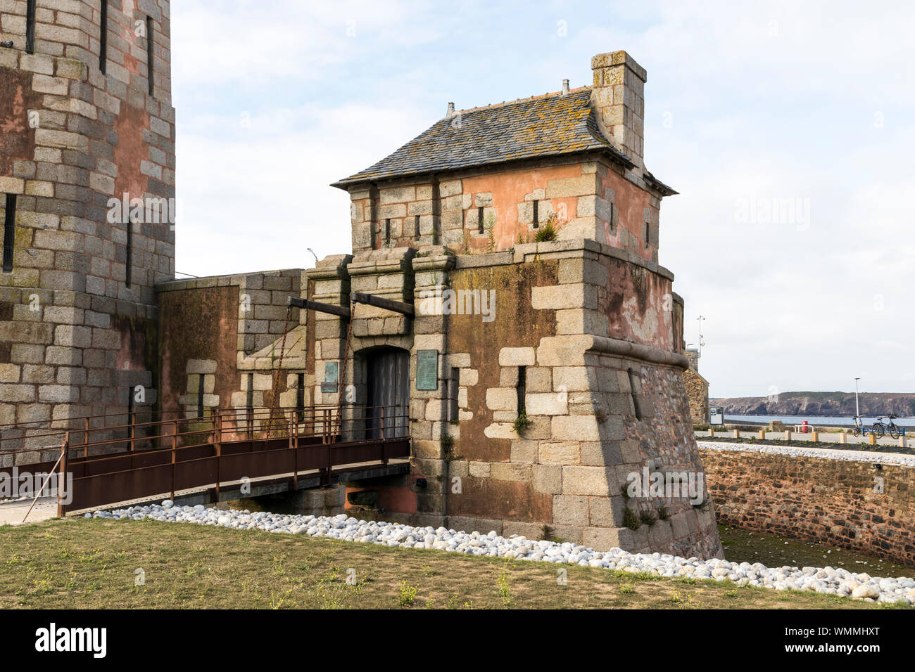 Camaret-sur-Mer, Frankreich. Die Tour Vauban Vauban (Turm), ein Turm auf der Sillon Stockfoto