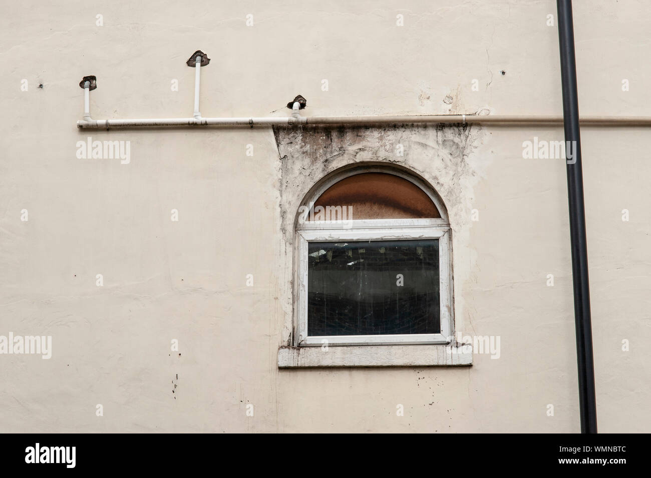 Detail der abgebrochenen Hotel in Stoke-on-Trent Stockfoto