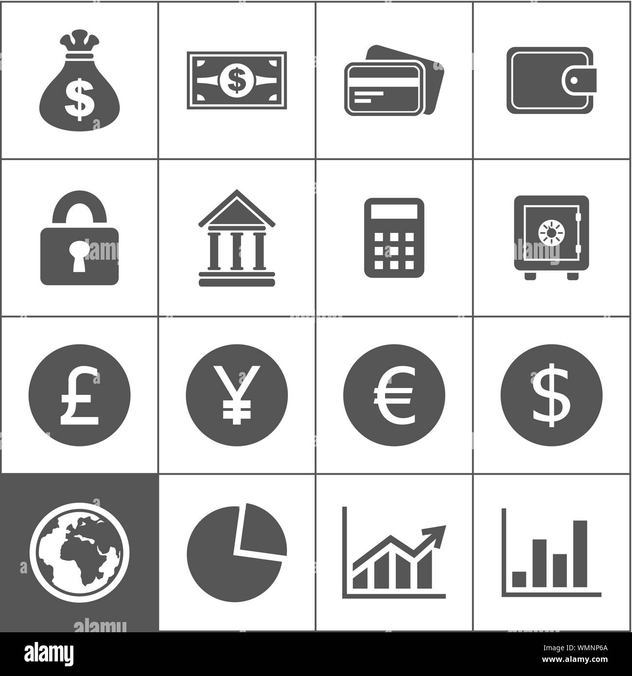 Geld ein icon2 Stock Vektor