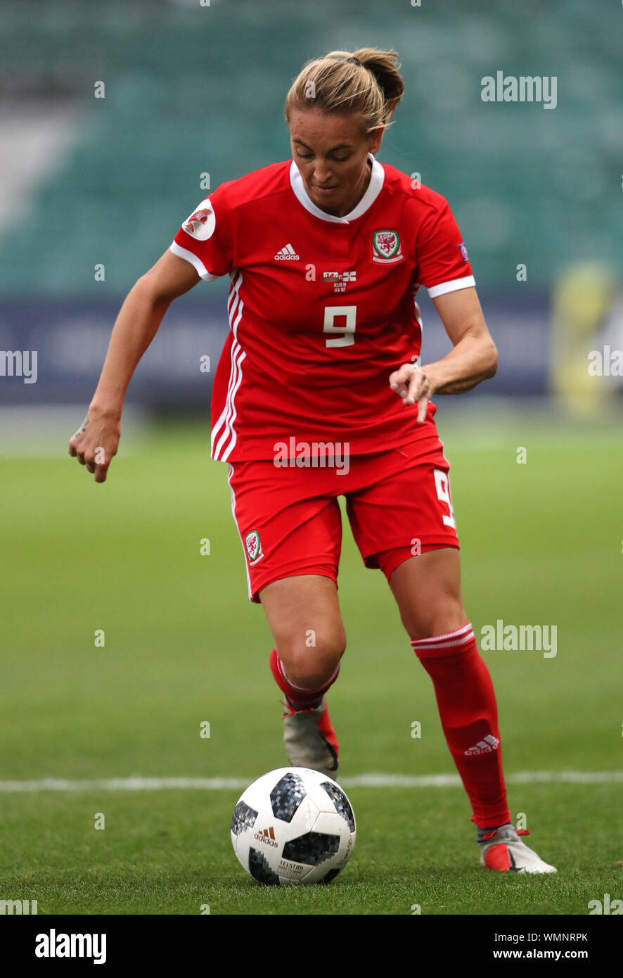 Wales' Kayleigh Grün während der UEFA EURO 2021 Qualifikation Gruppe C Spiel bei Rodney Parade, Newport. Stockfoto