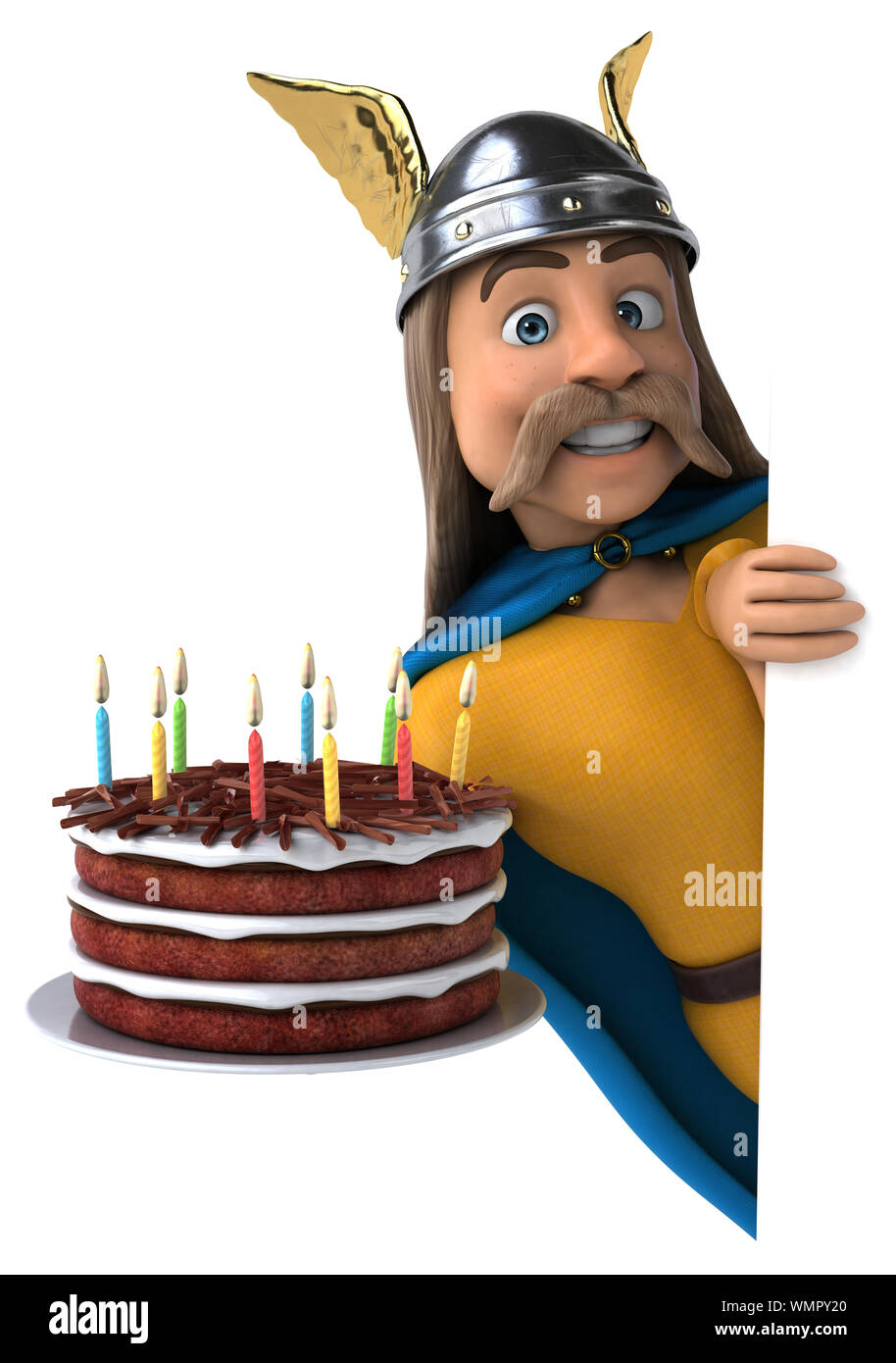 Spaß gaulois - 3D-Darstellung Stockfoto