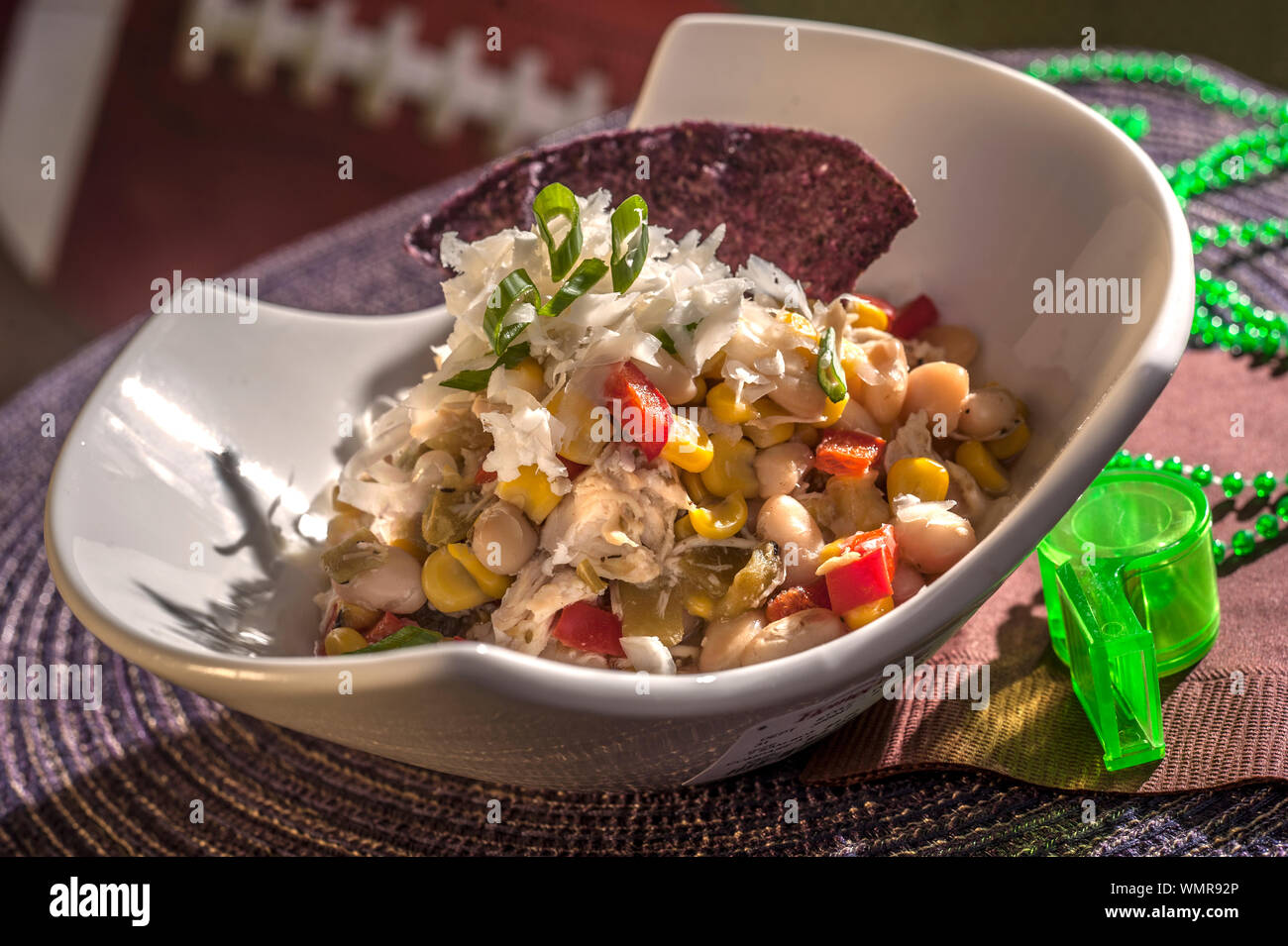 Weißes Huhn Chili Stockfoto