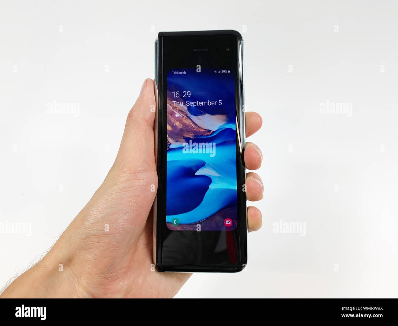 Die aktualisierte Samsung Galaxy Falten, die sich auf Verkauf in Großbritannien ist am 18. September. Das neue Gerät wurde auf der IFA-Messe in Berlin gezeigt. Stockfoto