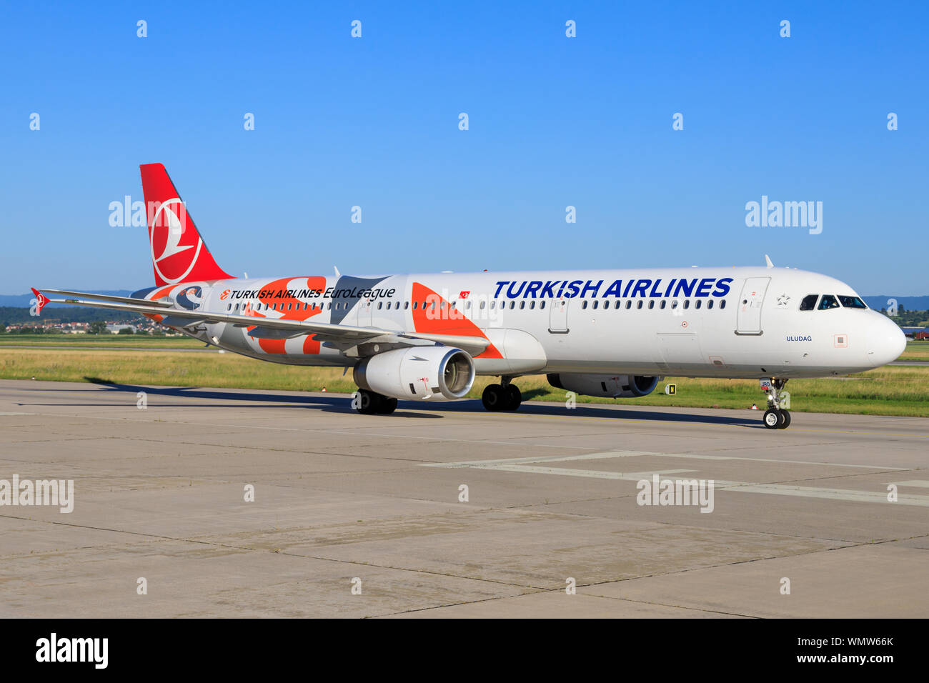Türkische Airbus A321 Stockfoto