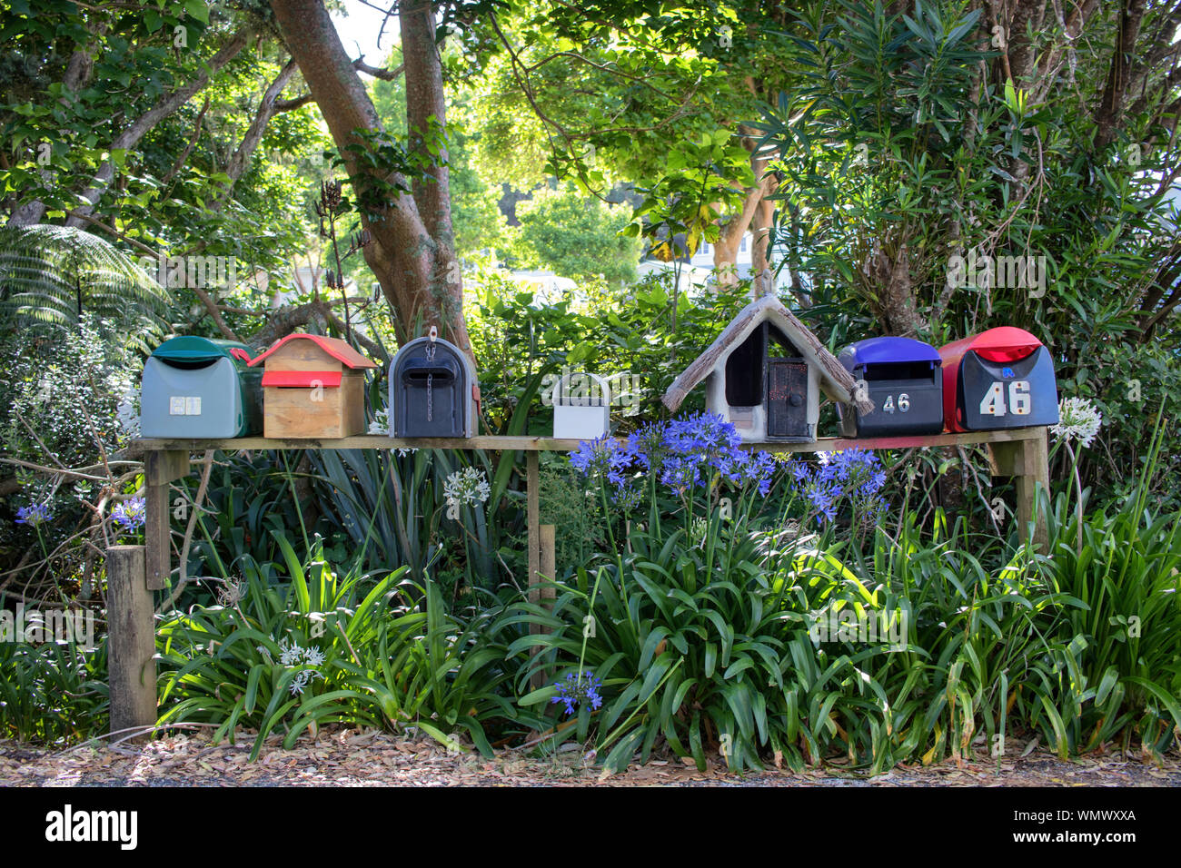 Insel Mailbox tropischen Stockfoto