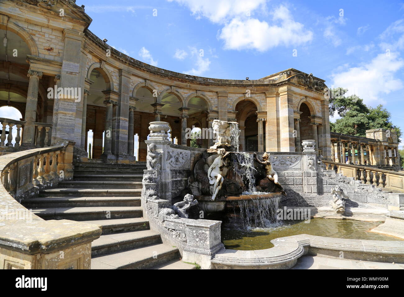 Loggia, Hever Castle, Hever, Edenbridge, Kent, England, Großbritannien, USA, UK, Europa Stockfoto