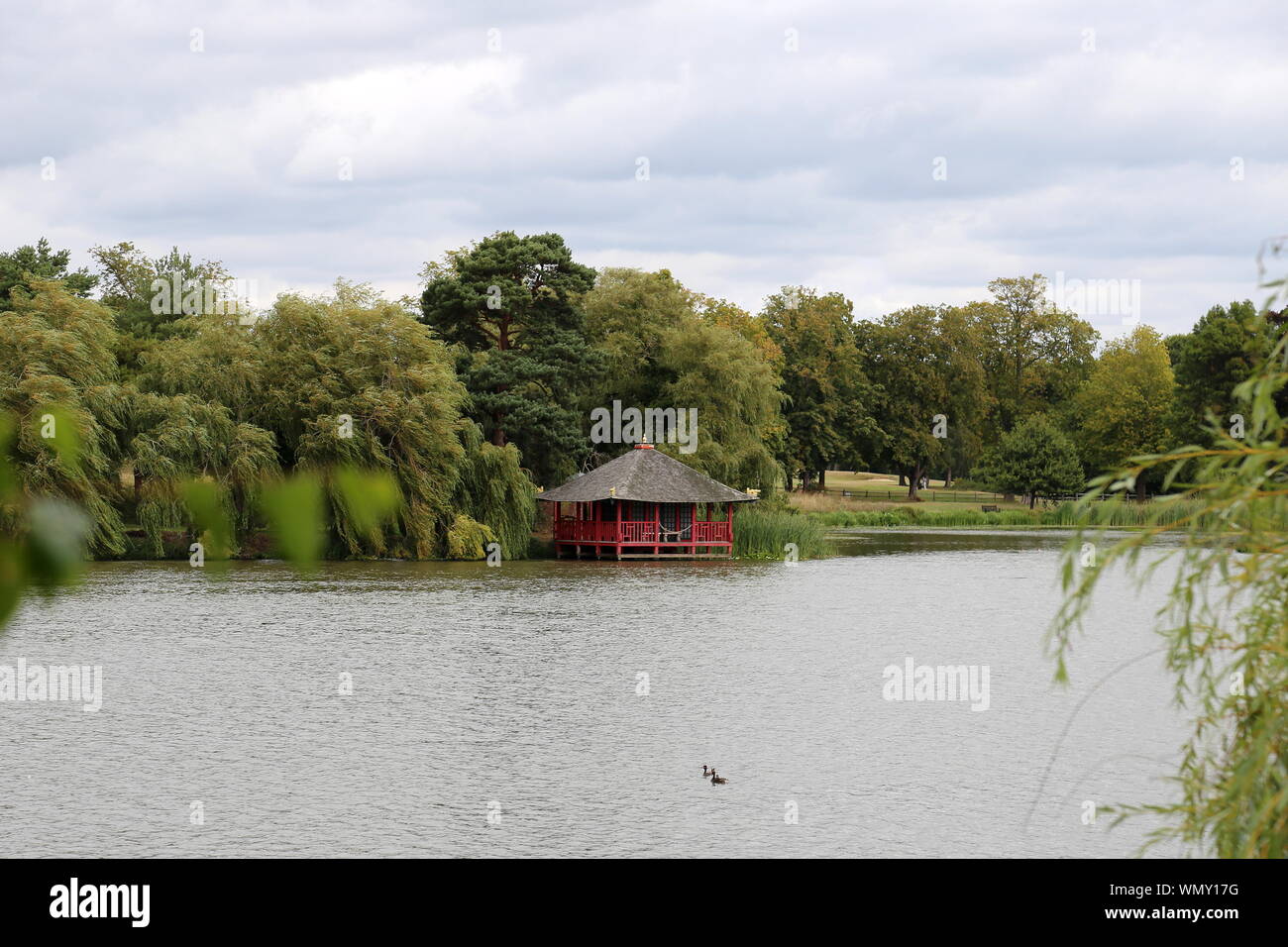 Japanische Teestube, Hever Castle, Hever, Edenbridge, Kent, England, Großbritannien, USA, UK, Europa Stockfoto