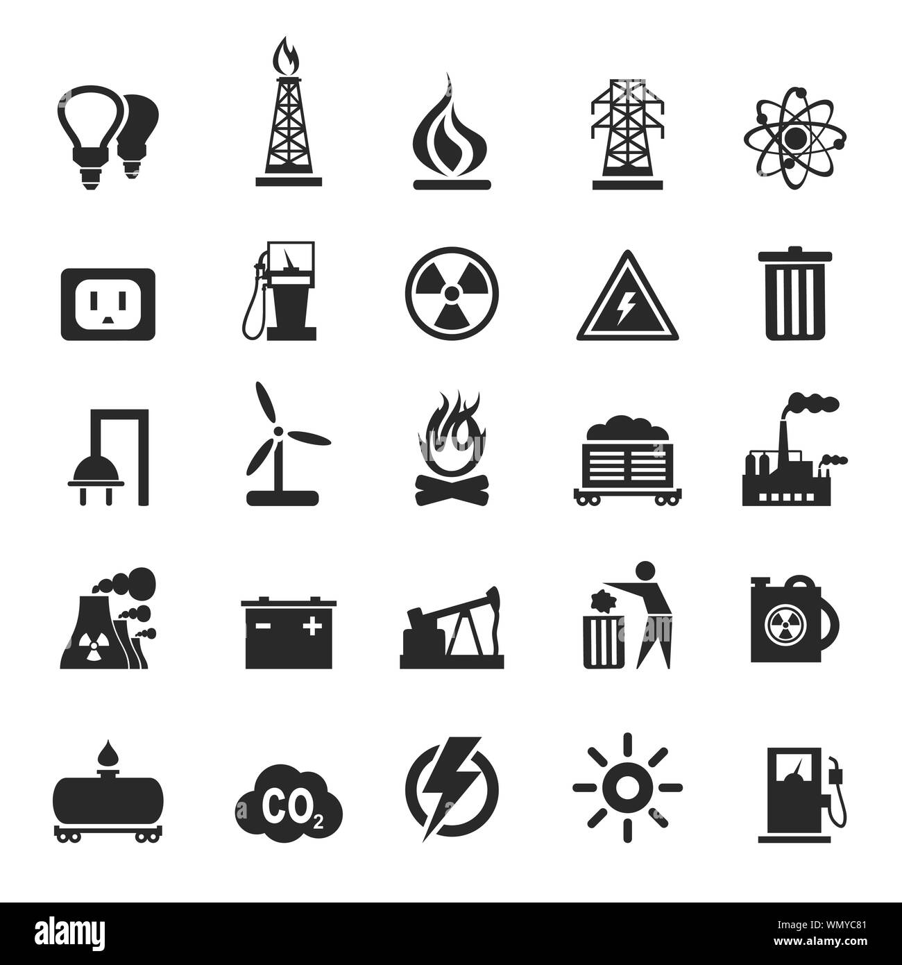 Industrielle icons3 Stock Vektor