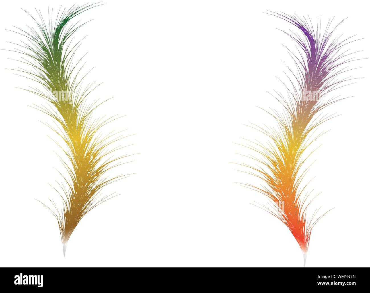 Zwei Federn für Sie Stock Vektor