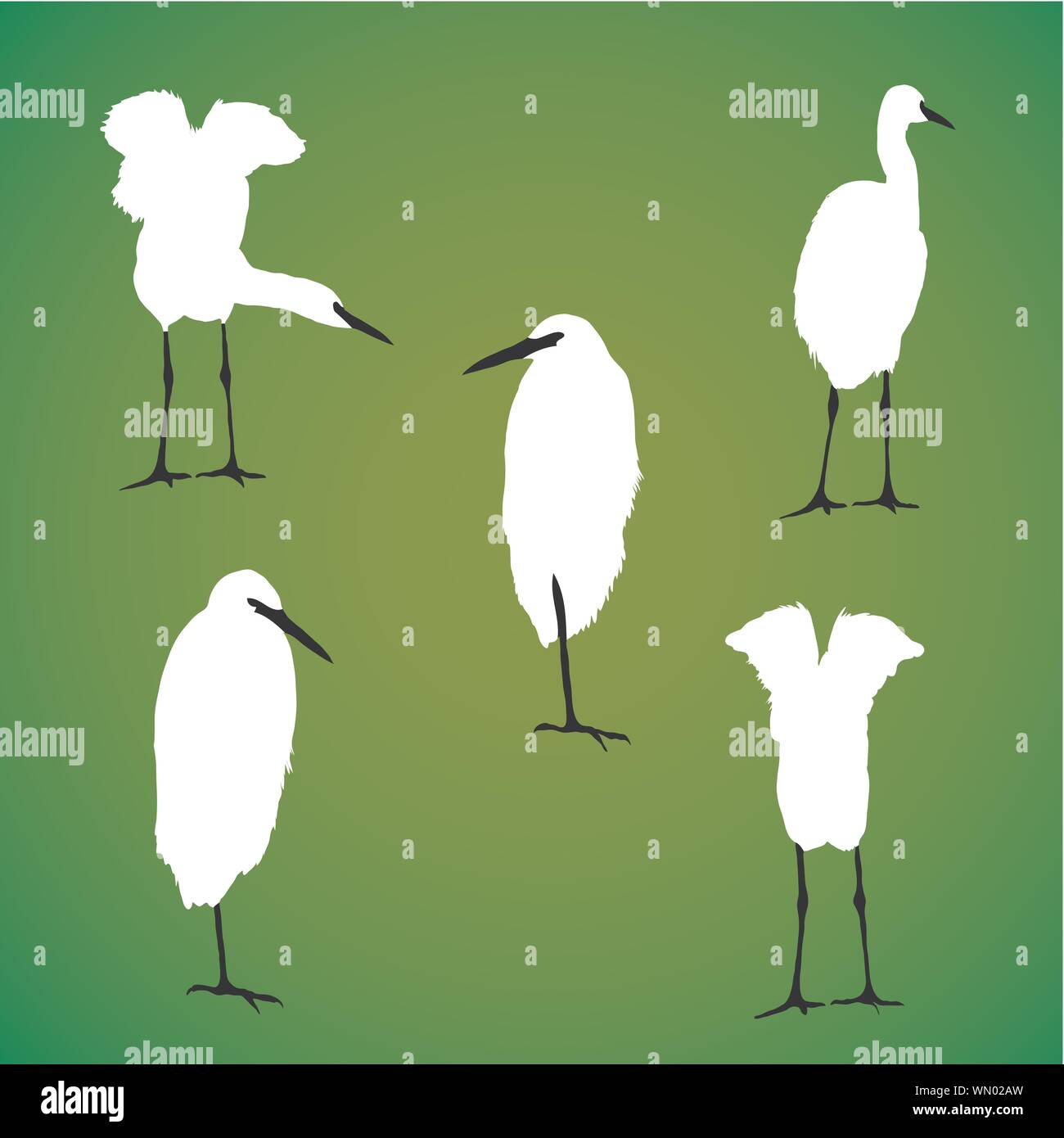 Vektor vogel Silhouette Stock Vektor