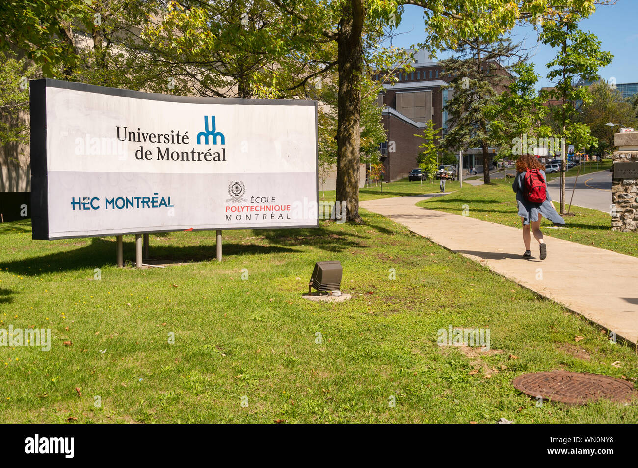 Montreal, CA - 5. September 2019: Universität von Montreal (UDEM) Stockfoto