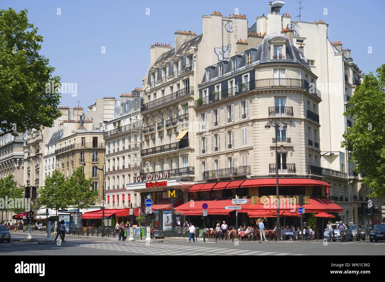 Paris, Boulevard Montparnasse, La Rotonde Stockfoto