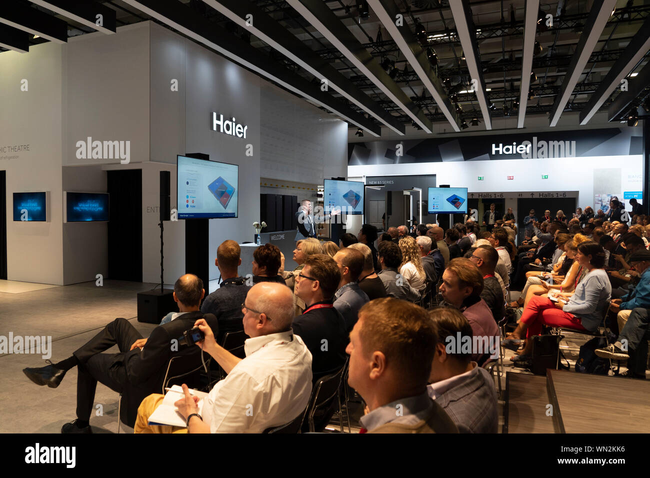 Haier Pressekonferenz IFA 2019 (Foto von Beata Siewicz/Pacific Press) Stockfoto