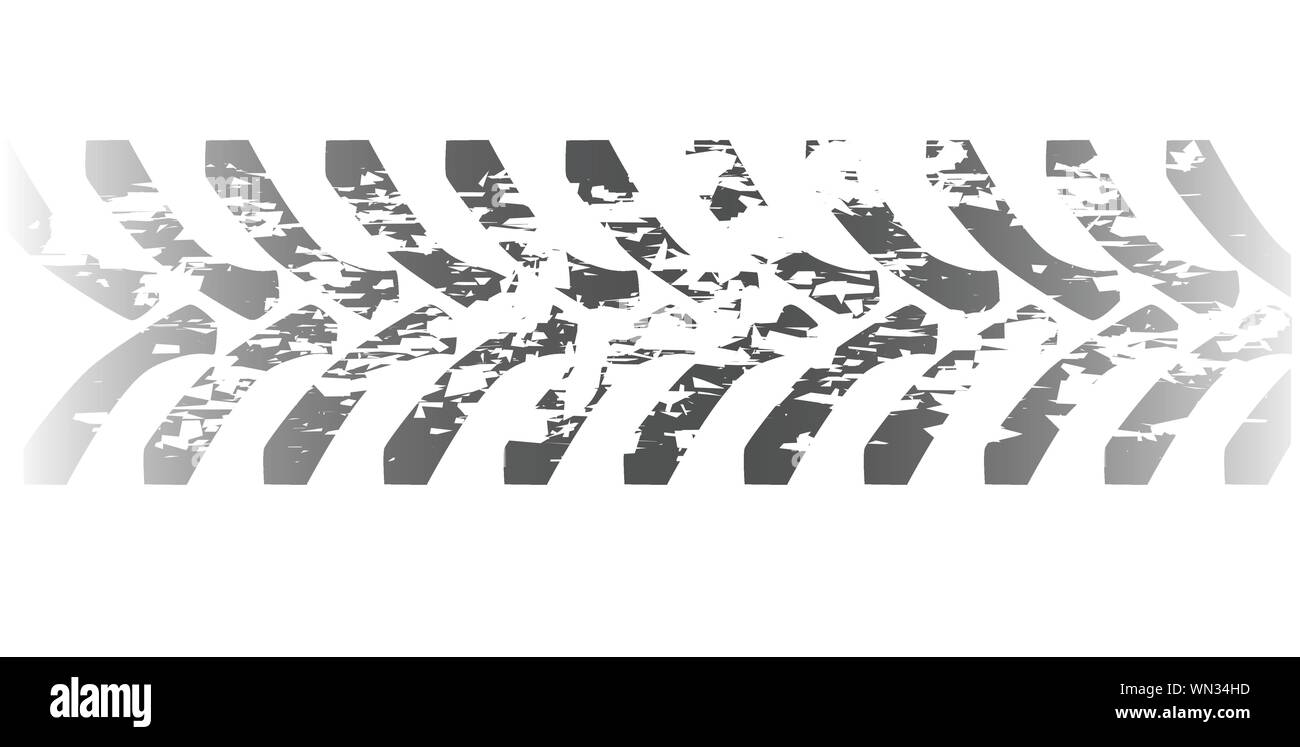 Traktor-Reifenspuren Stock Vektor