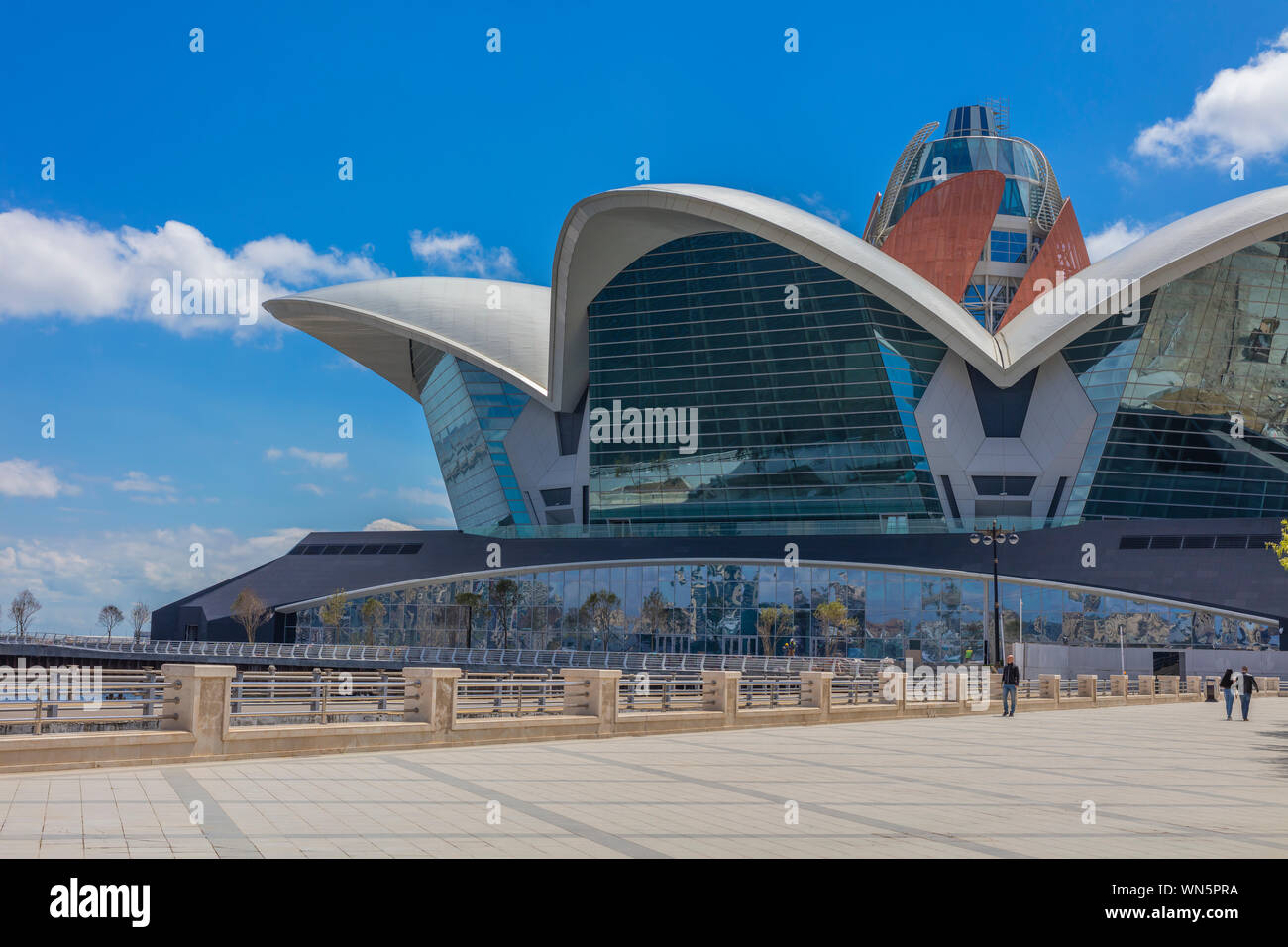 Kaspischen Waterfront Mall, modernes Gebäude, Baku, Aserbaidschan Stockfoto