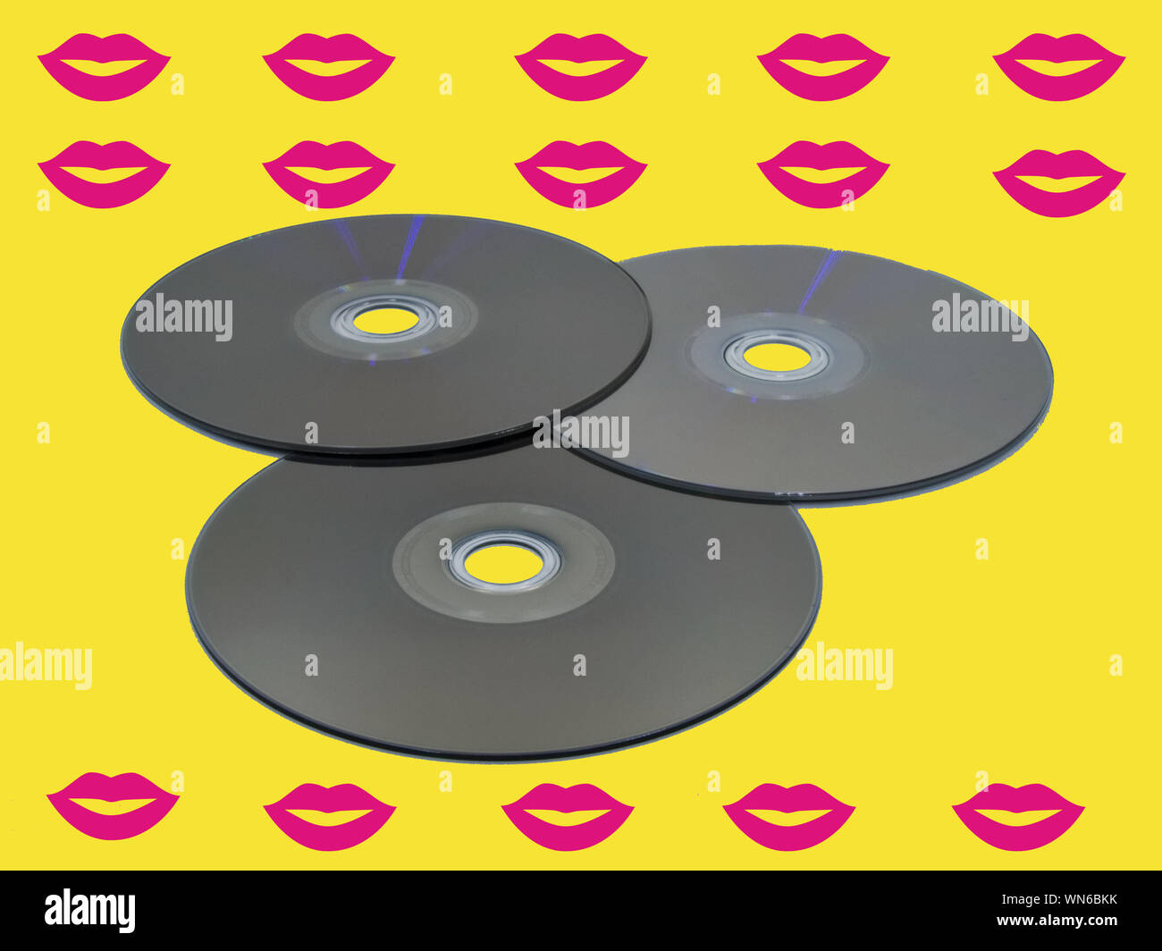 DVD, Digital Video -Symbol. Zine Kultur Stil Stockfoto