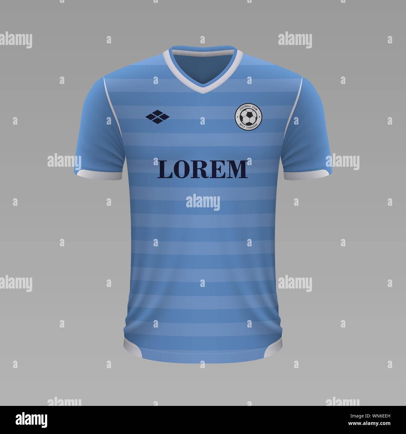 Realistische Fußball shirt Lazio 2020, Jersey Vorlage für Fußball-Kit Stock Vektor