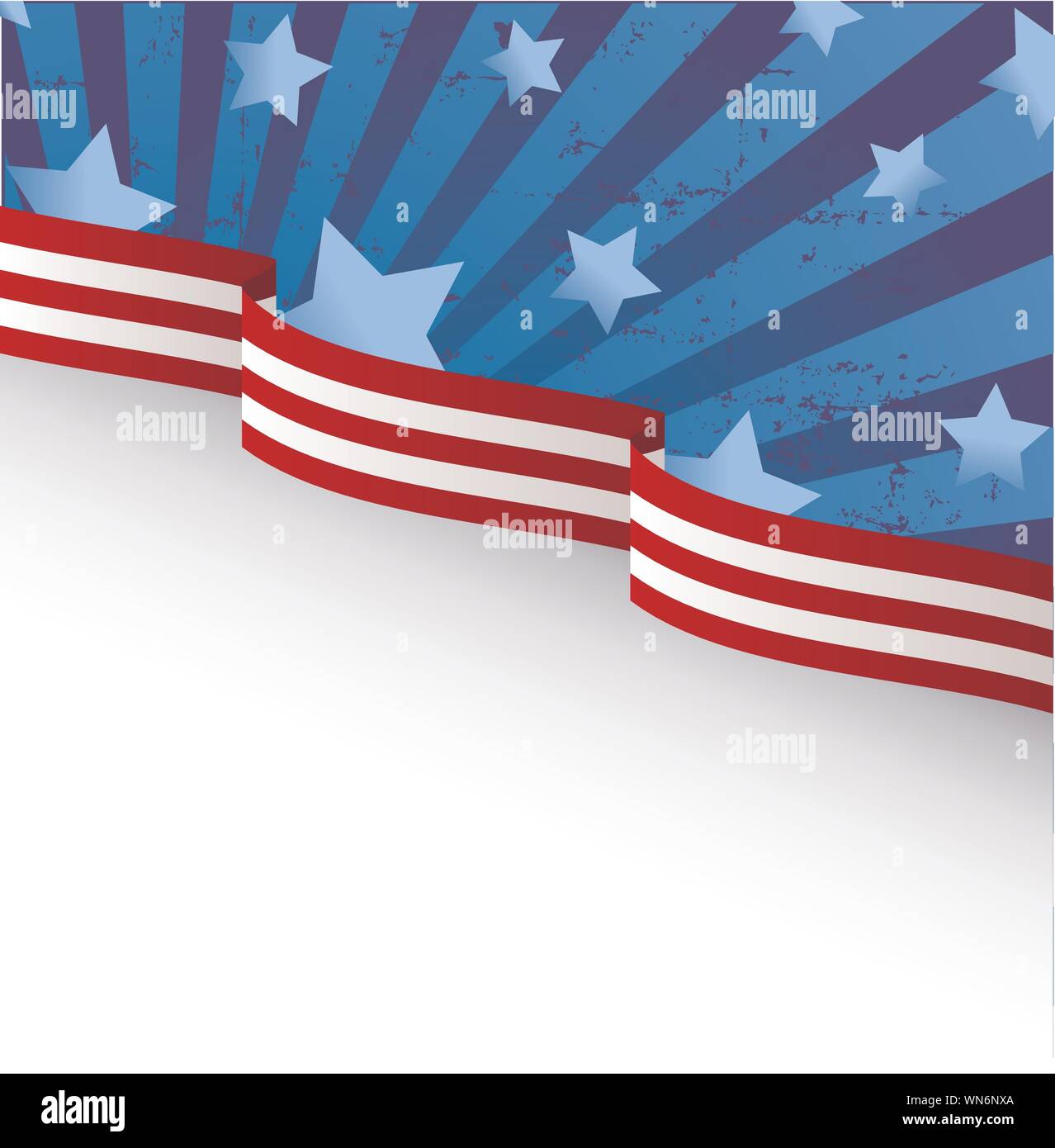 USA-Flagge-Design Stock Vektor