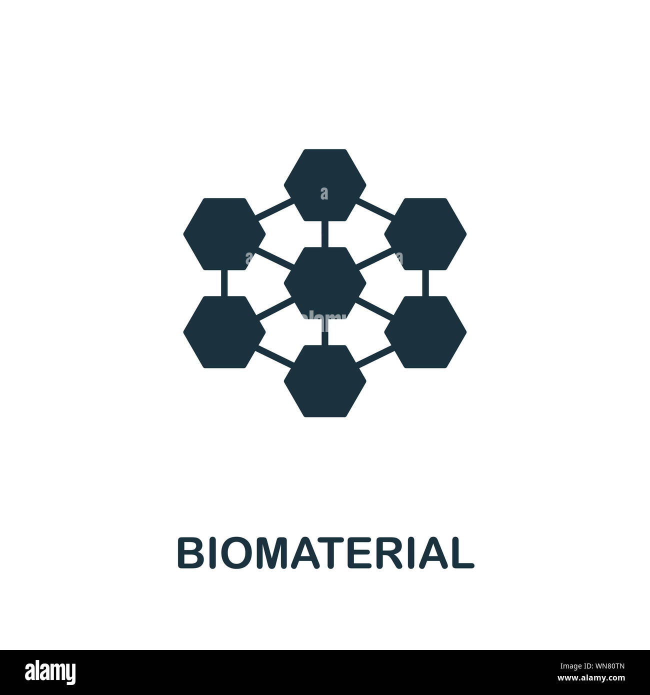 Biomaterial Symbol. Kreative Zeichen aus der Biotechnologie icons ...