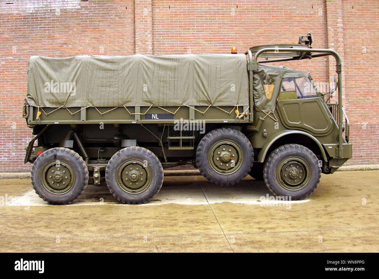 DAF YA-328 klassische militärische Fahrzeug. Stockfoto