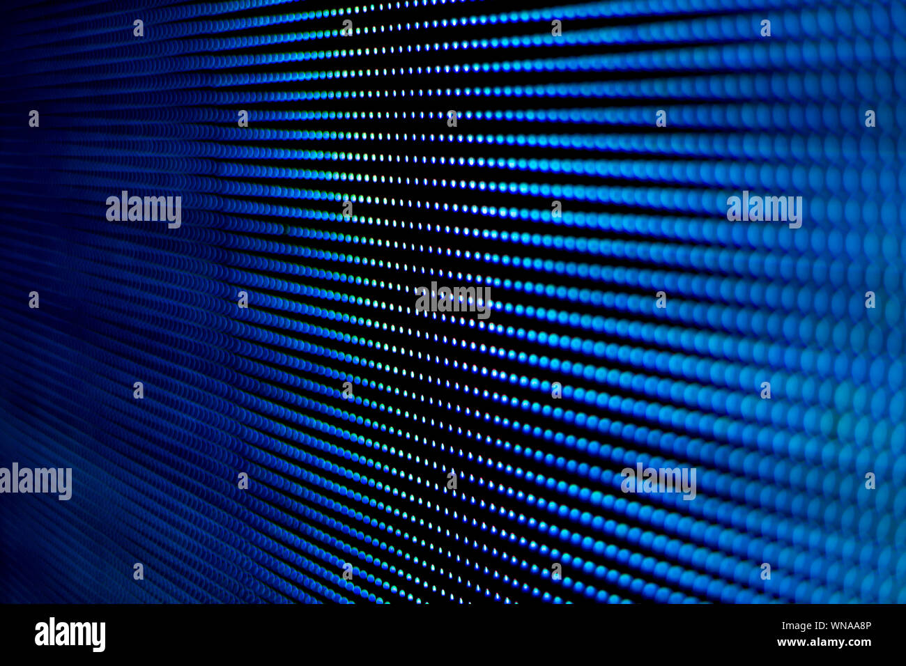 Hintergrund blauer Bildschirm mit LED-Technik modern und wunderschön. Stockfoto