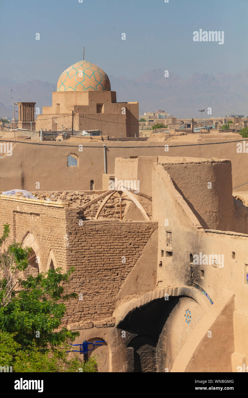 Stadtbild, Yazd, Provinz Yazd, Iran Stockfoto