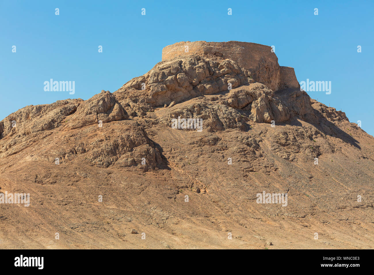 Turm des Schweigens, zoroastrischen Begräbnisstätte, Yazd, Provinz Yazd, Iran Stockfoto