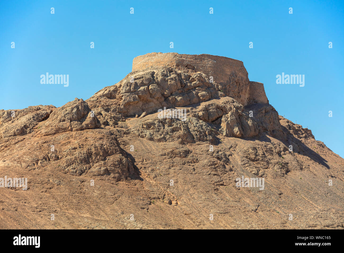 Turm des Schweigens, zoroastrischen Begräbnisstätte, Yazd, Provinz Yazd, Iran Stockfoto