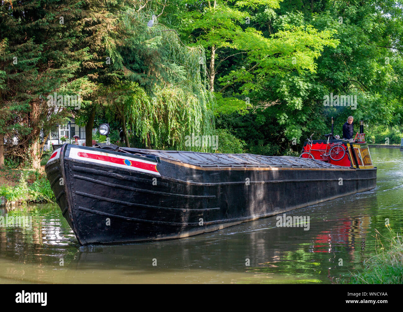 Schmale Boot Buckden, Grand Union Canal, Milton Keynes. Stockfoto