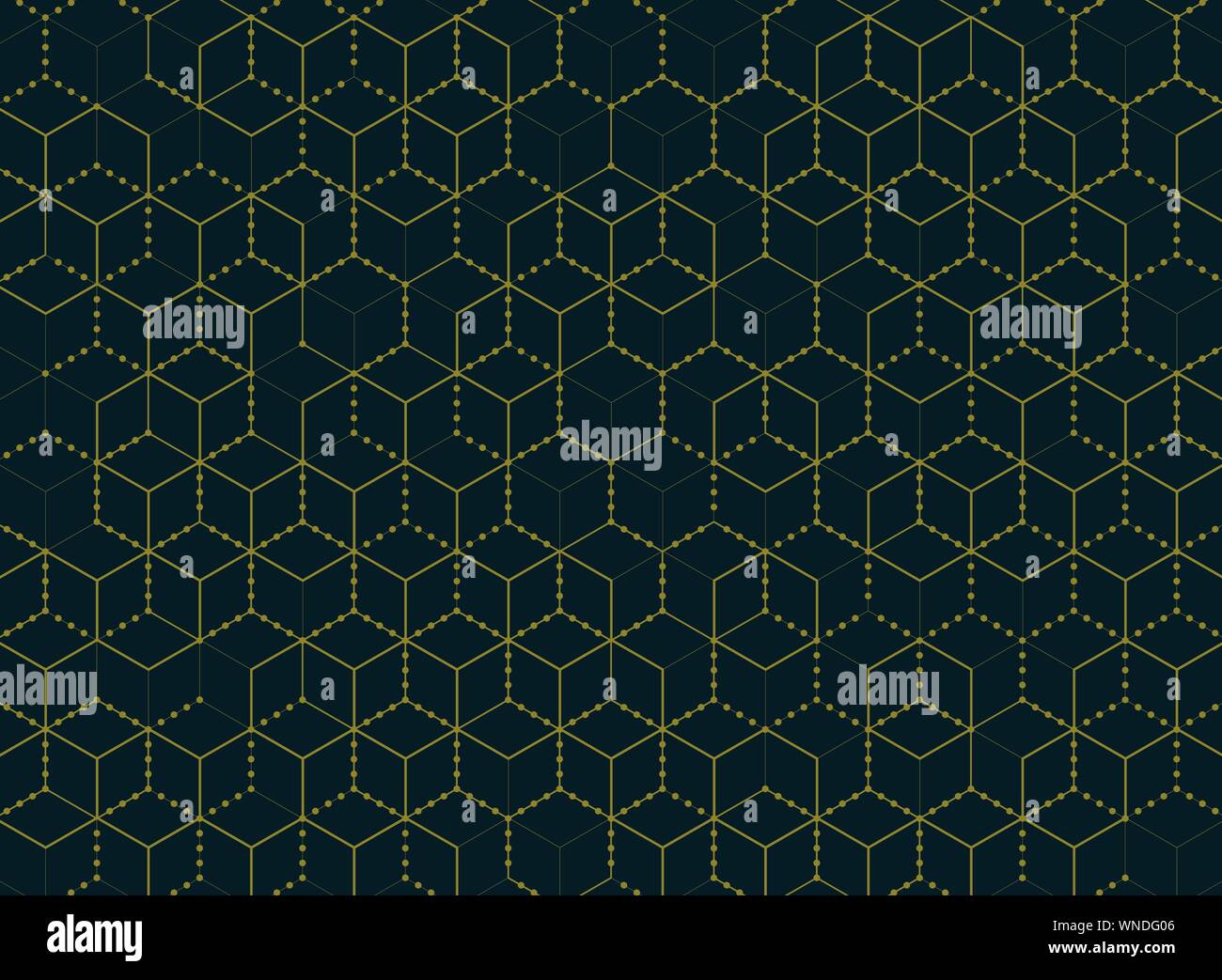 Zusammenfassung Einfache minimale Gold Farbe hexagon Technik moderne Design Hintergrund. Sie können für Ad, Poster, Artwork, Präsentation verwenden. illustration Vektor Stock Vektor